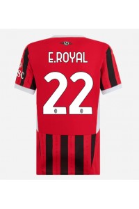 AC Milan Emerson Royal #22 Voetbaltruitje Thuis tenue Dames 2024-25 Korte Mouw